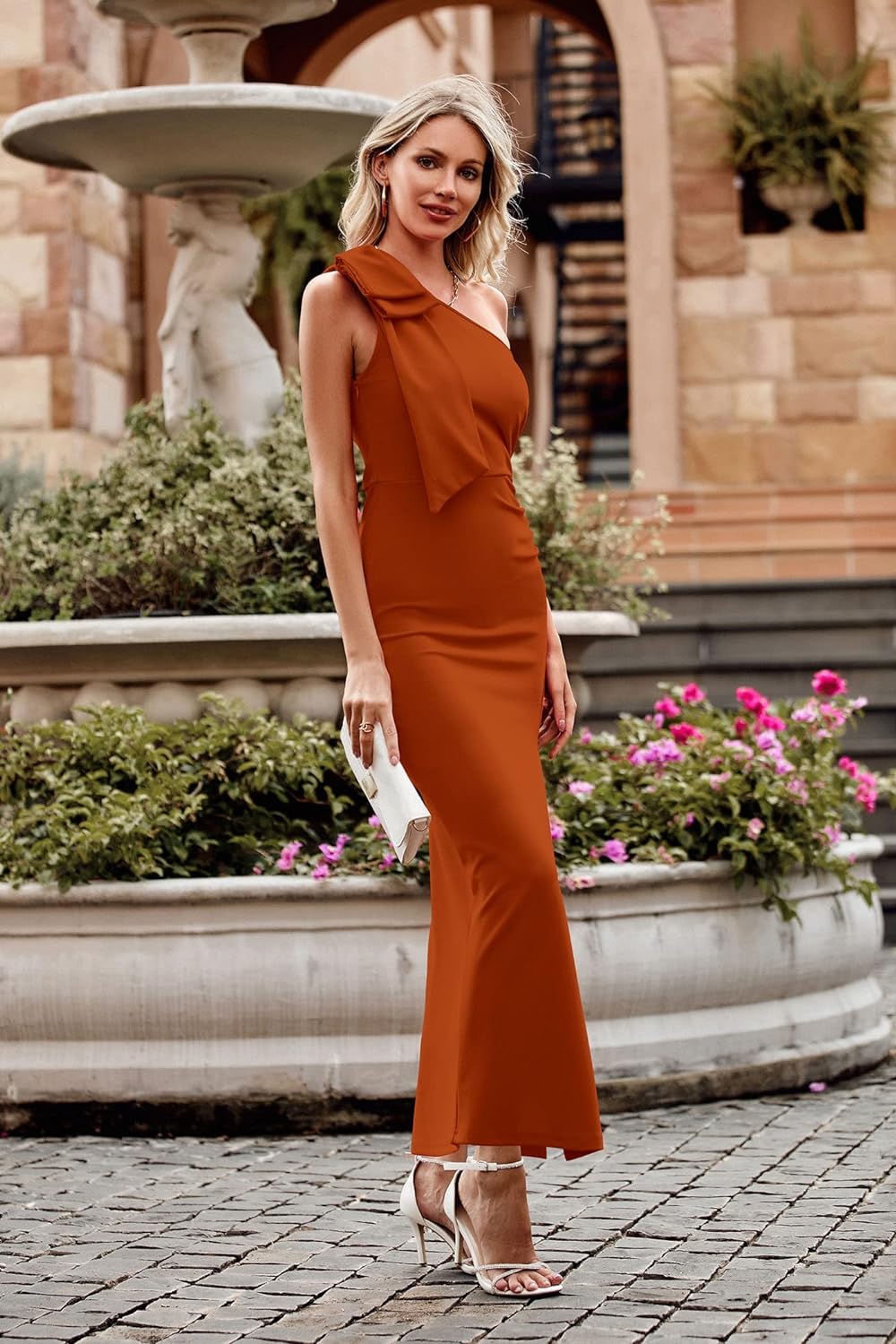 1-Shoulder Long Night Dresses