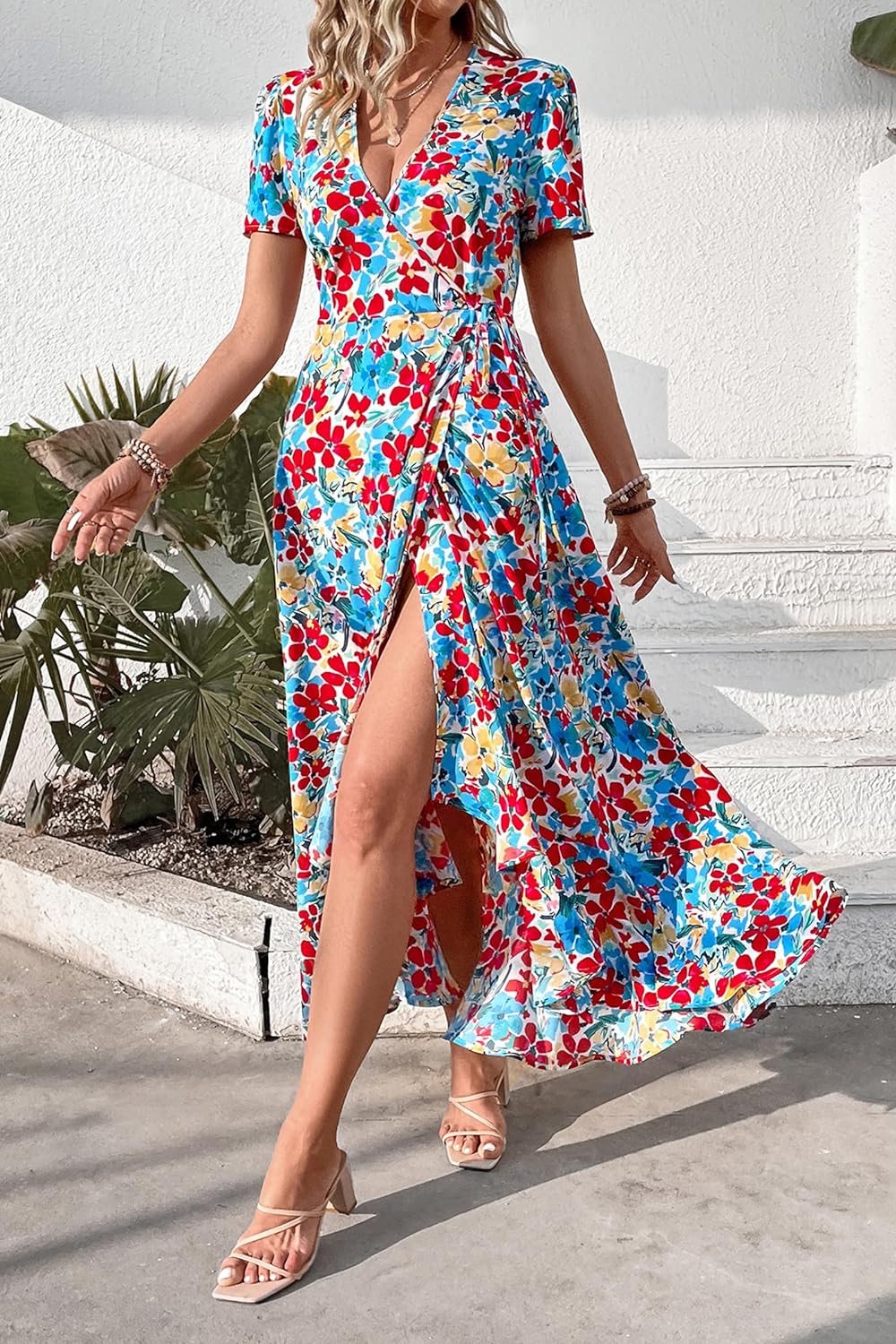 Casual Summer Wrap Dress