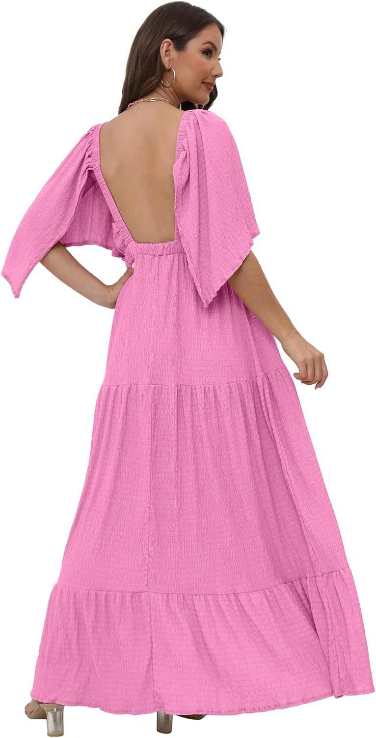 Women's V-Neck Summer Casual Dress