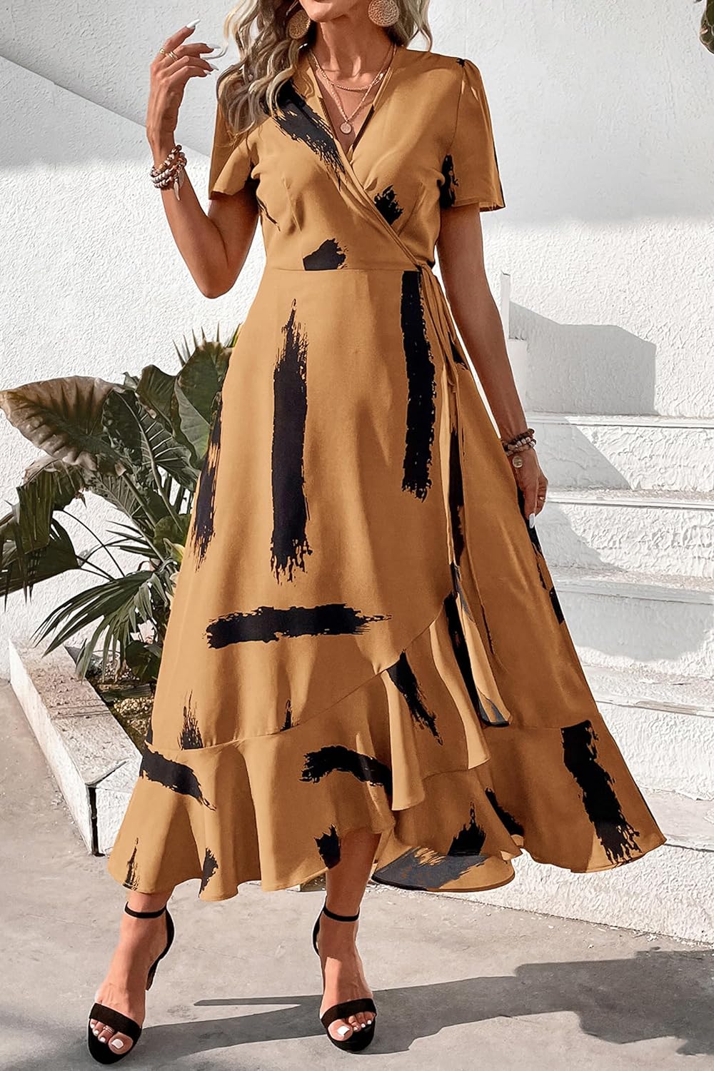 Casual Summer Wrap Dress