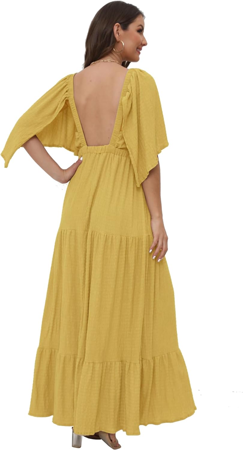 Women's V-Neck Summer Casual Dress