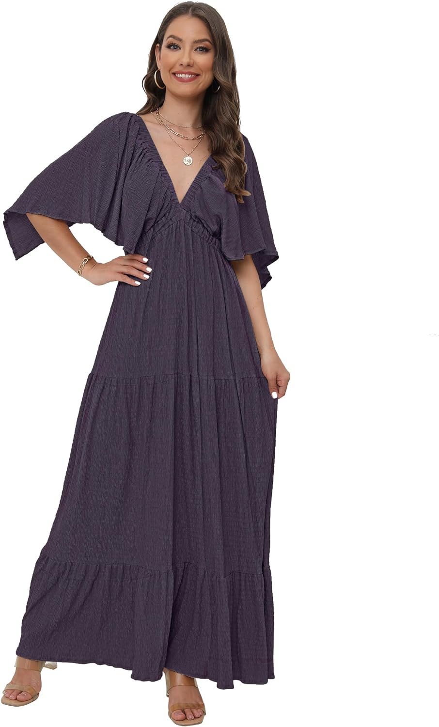 Women's V-Neck Summer Casual Dress