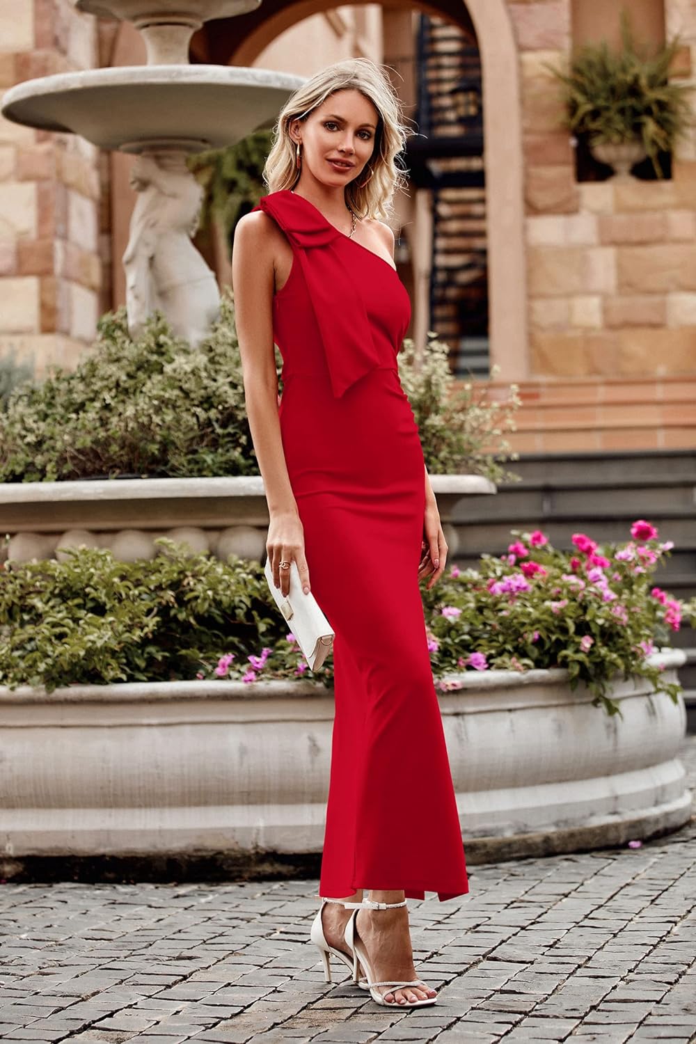 1-Shoulder Long Night Dresses