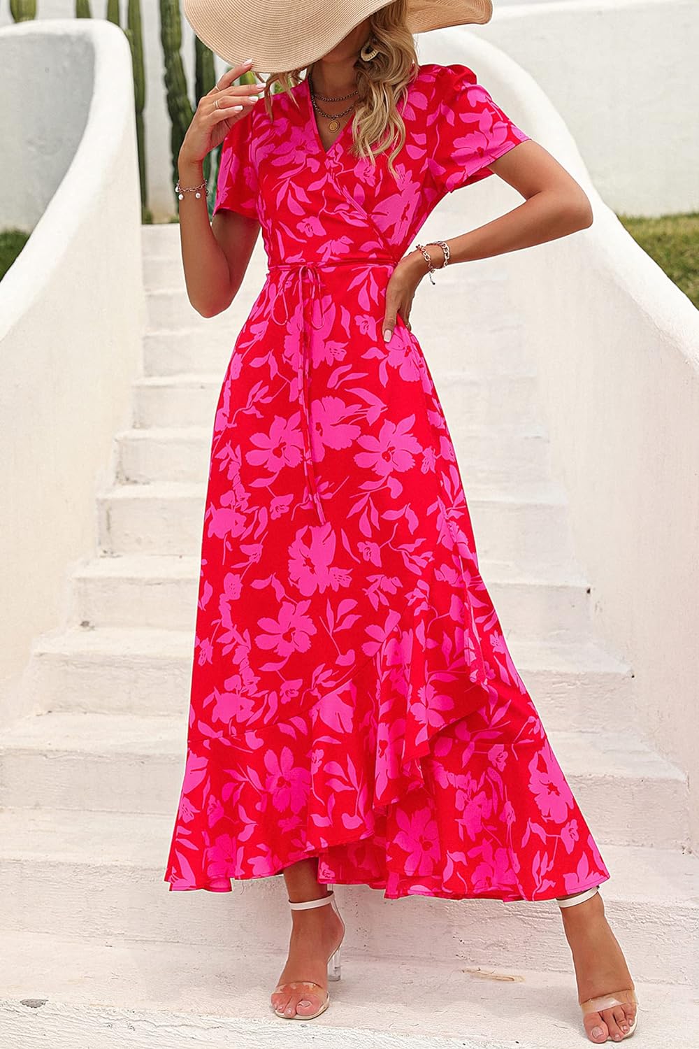 Casual Summer Wrap Dress