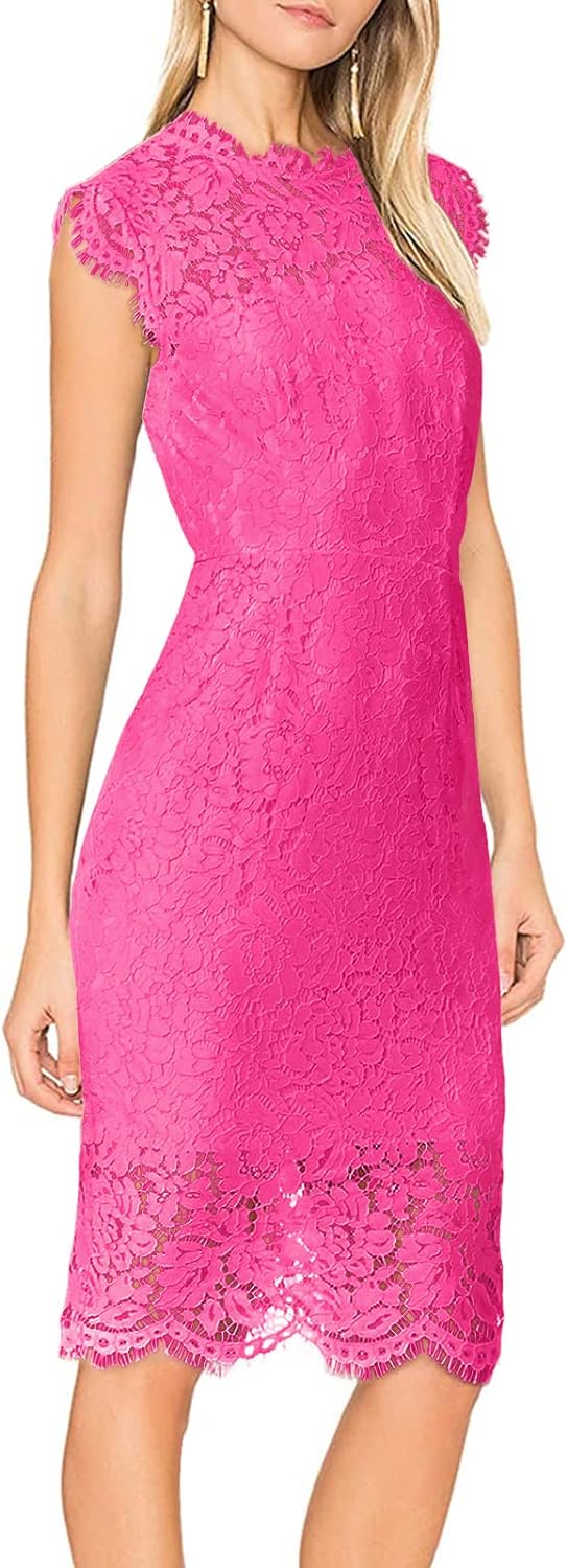 Floral Print Dress with Lace Sleeves for Women