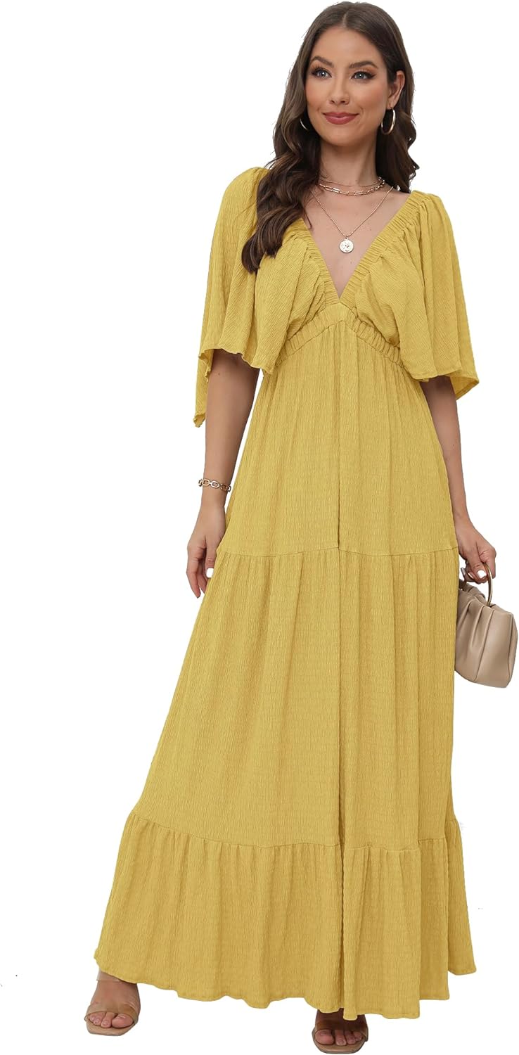 Women's V-Neck Summer Casual Dress