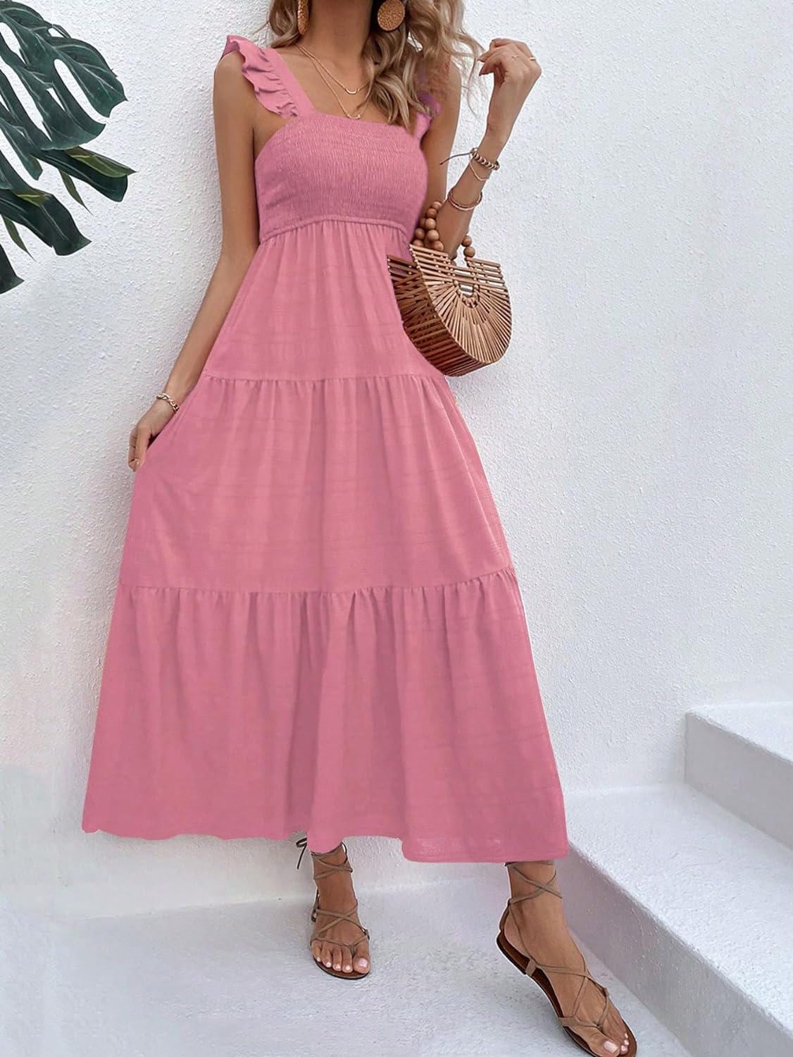 Floral Print Women's Long Dress