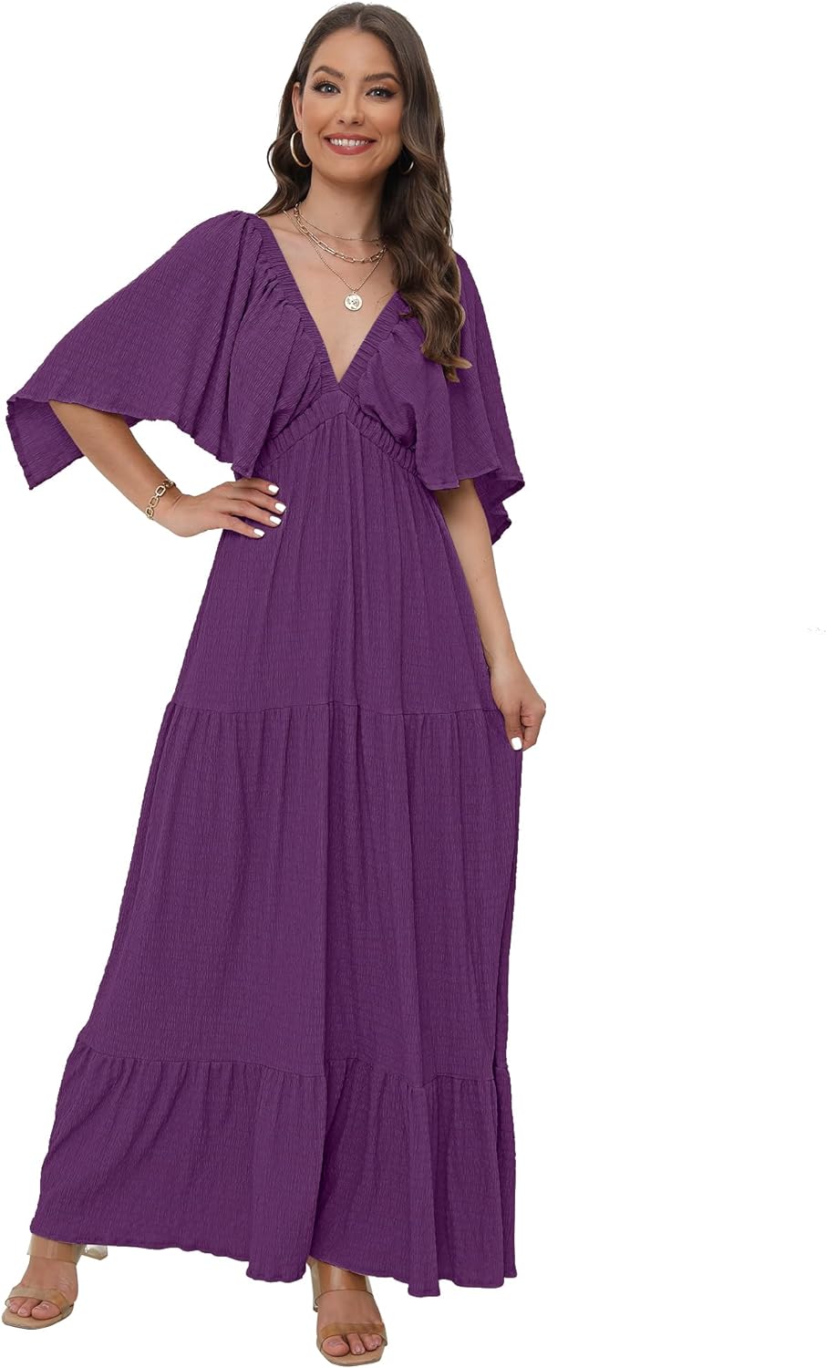 Women's V-Neck Summer Casual Dress
