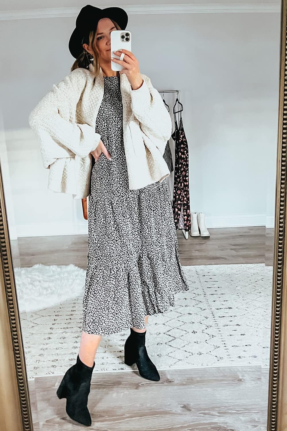 Women's Flowers Printed Design Sleeve Dresses