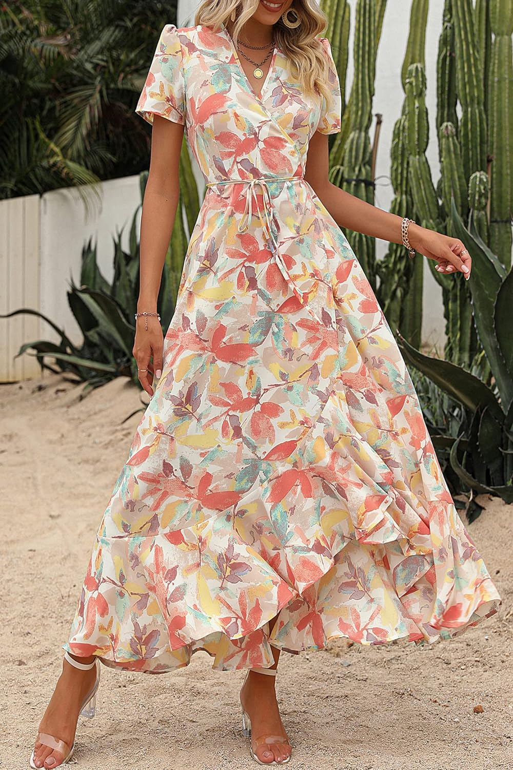 Casual Summer Wrap Dress