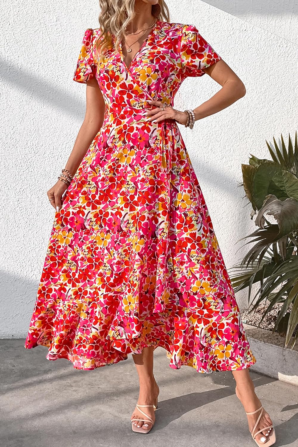 Casual Summer Wrap Dress