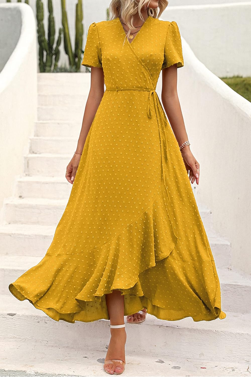 Casual Summer Wrap Dress