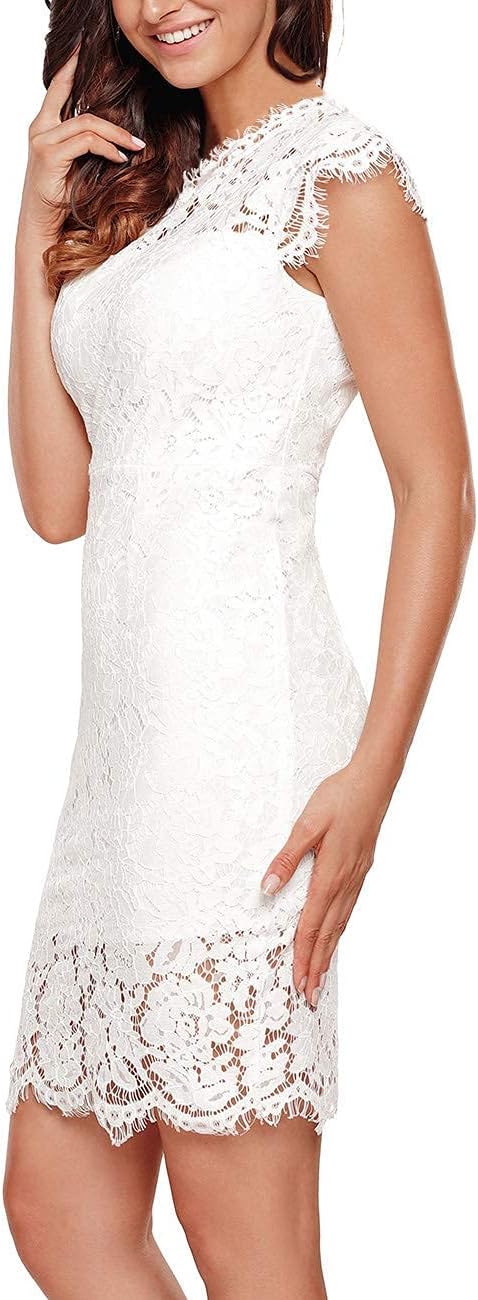 Floral Print Dress with Lace Sleeves for Women