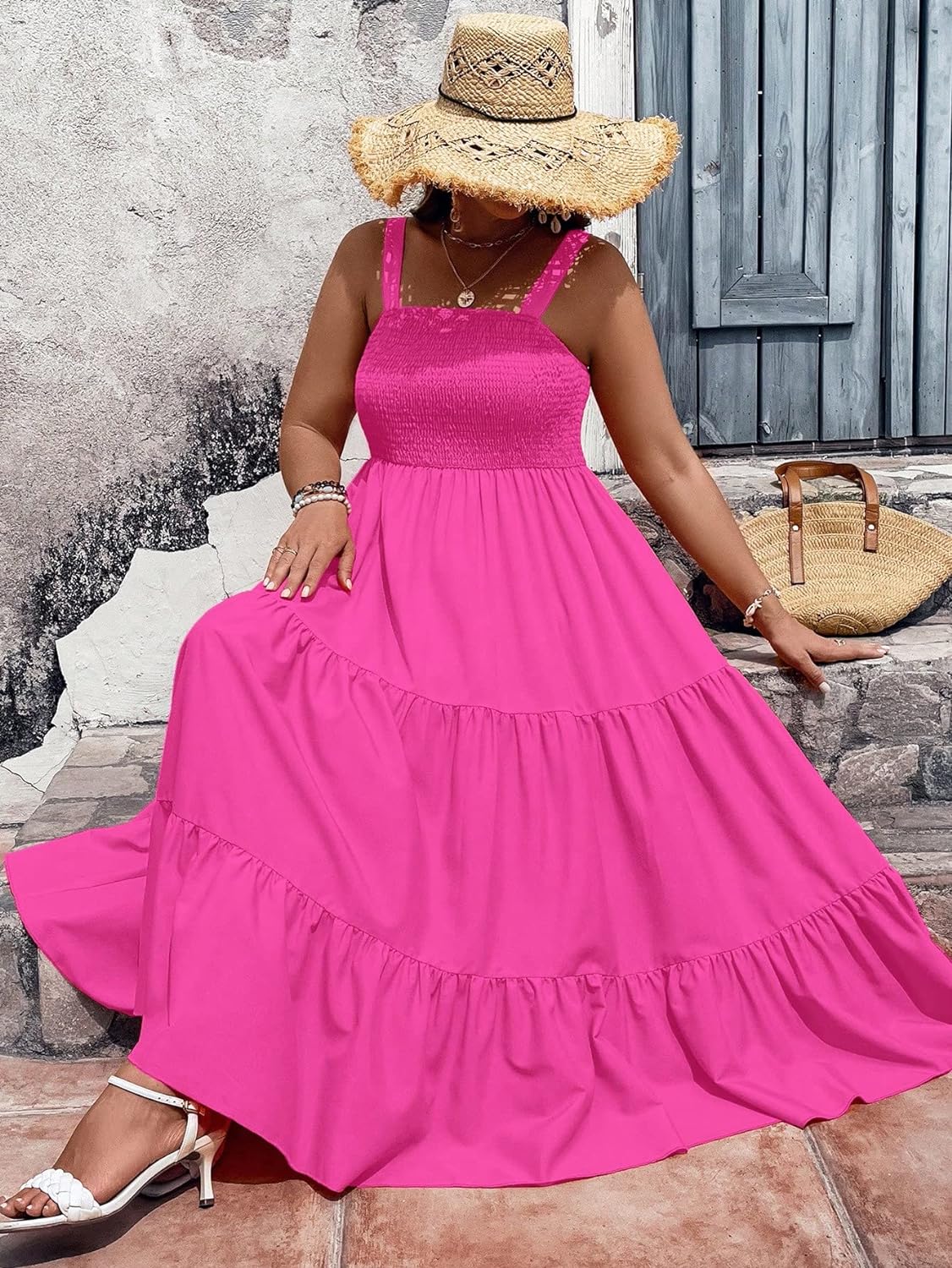 Floral Print Women's Long Dress