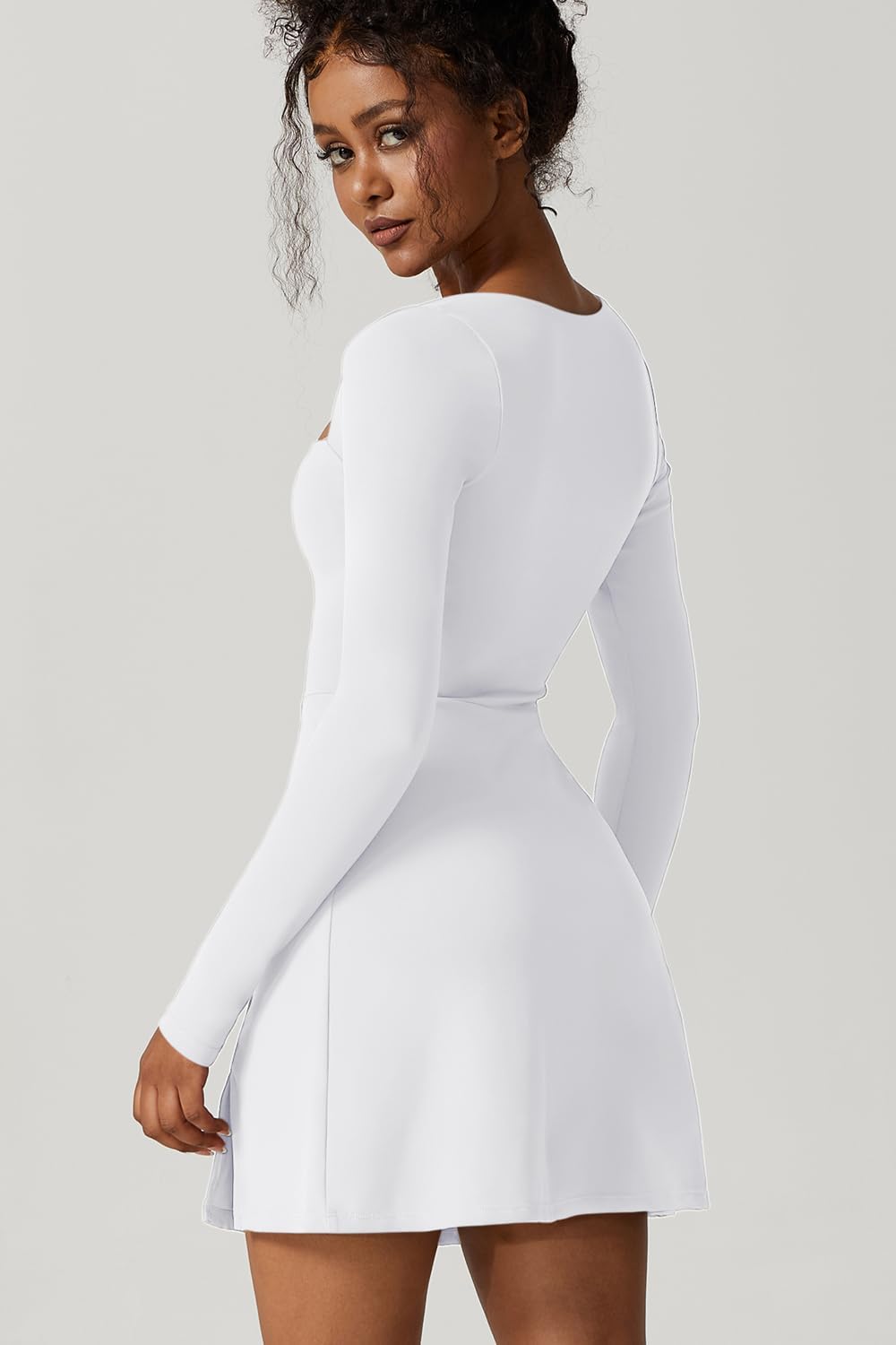 Latest Square Neck Mini Dress