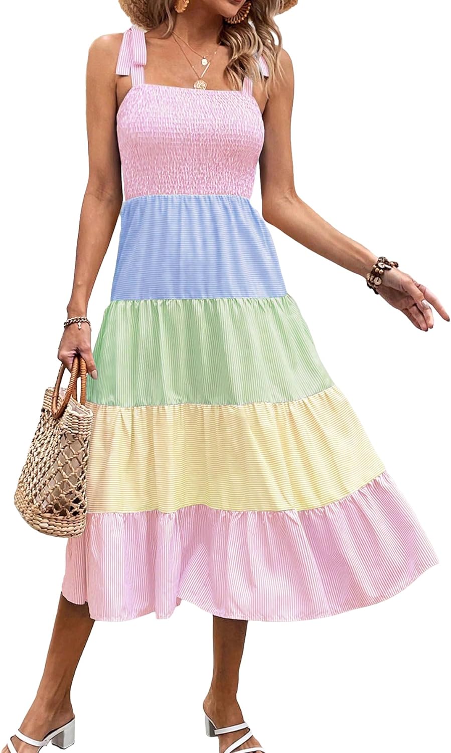 Floral Print Women's Long Dress