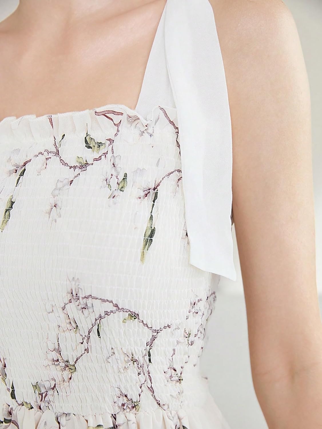 Floral Print Women's Long Dress