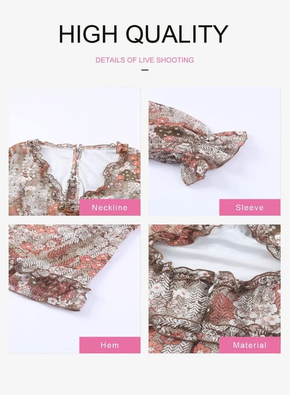 Fancy Floral Print Mini Dress