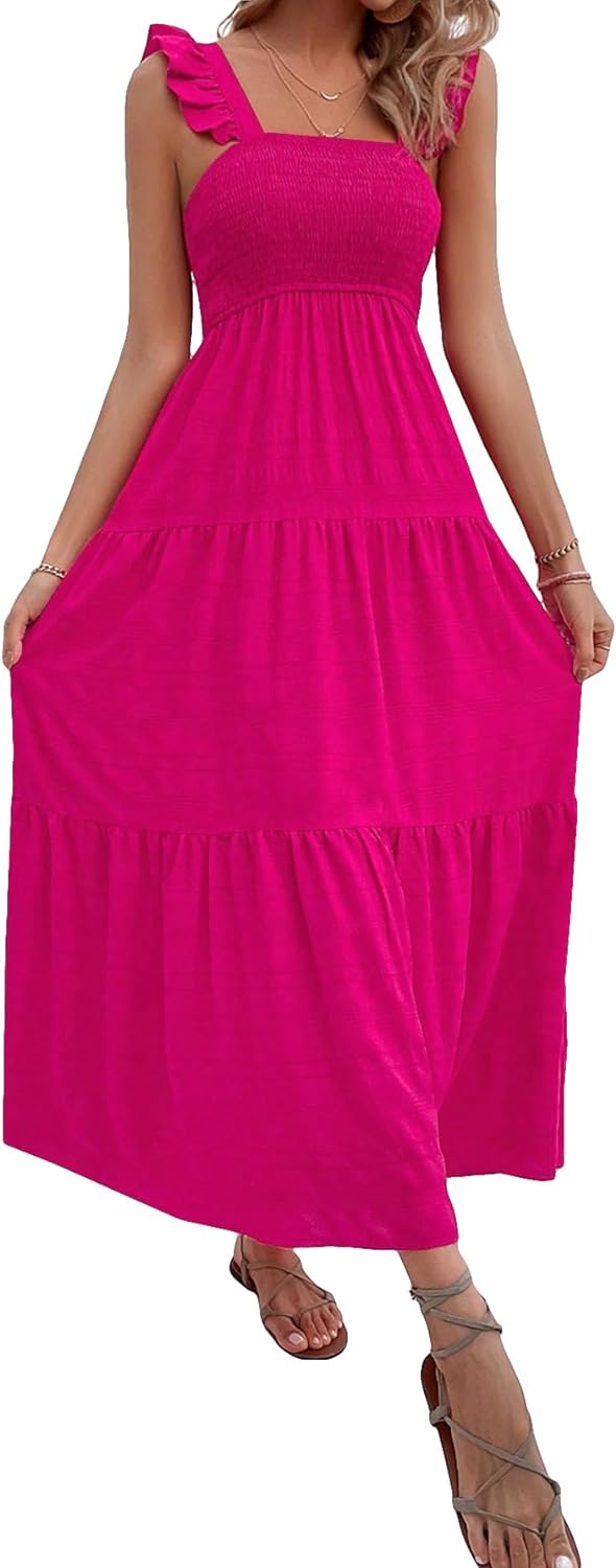 Floral Print Women's Long Dress