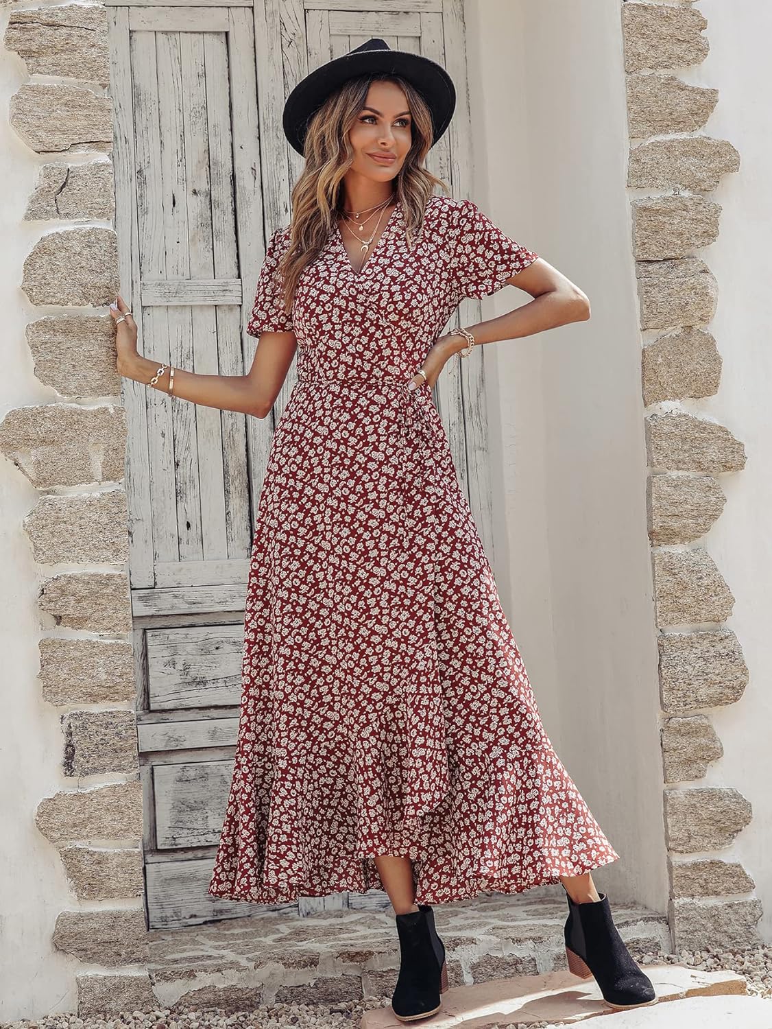 Casual Summer Wrap Dress