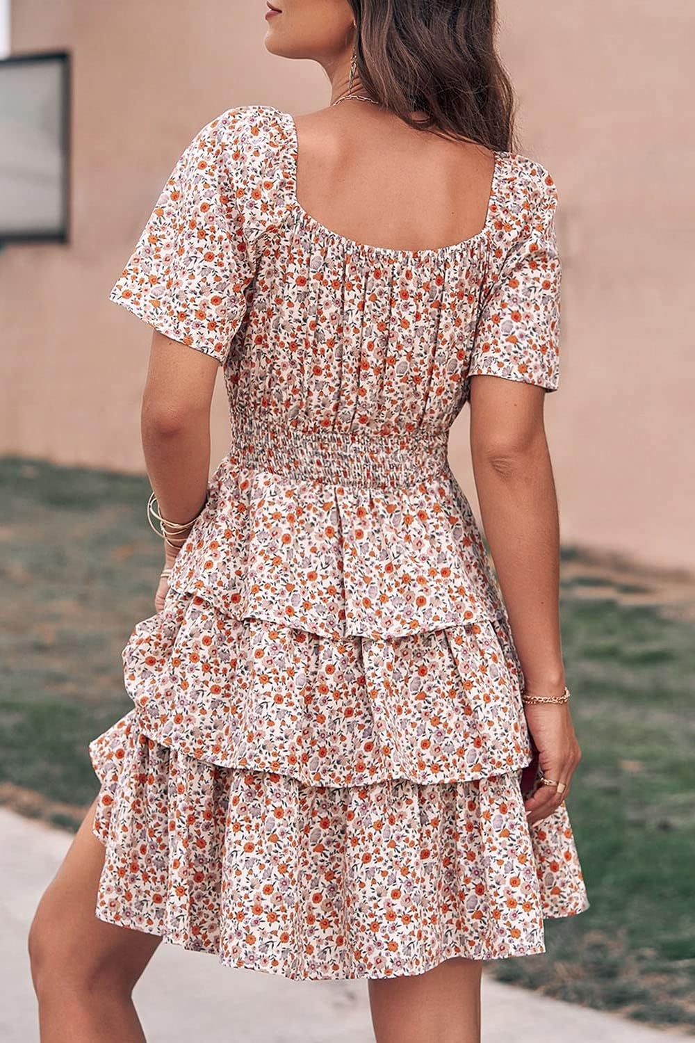 Stylish Printed Summer Short Dress