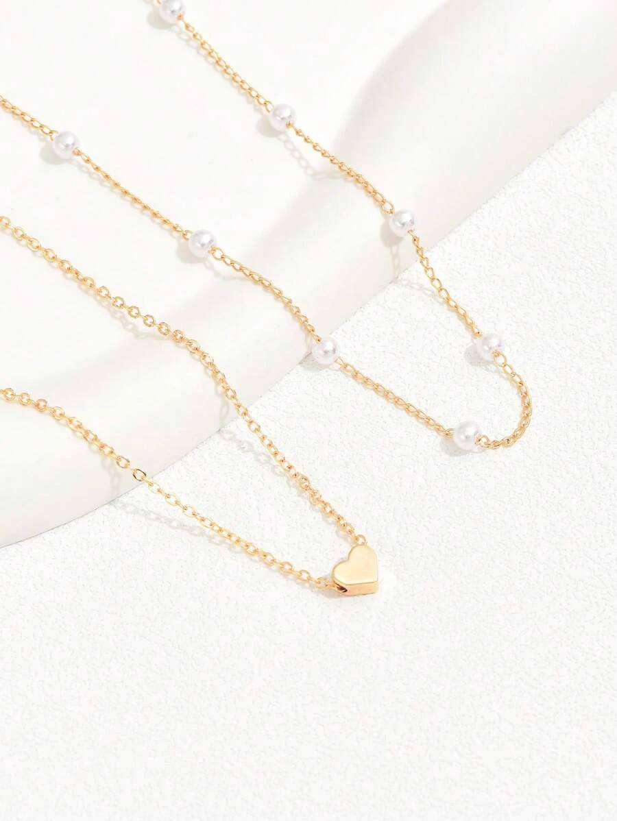 2pcs/Set Elegant 2 Design Element Necklace