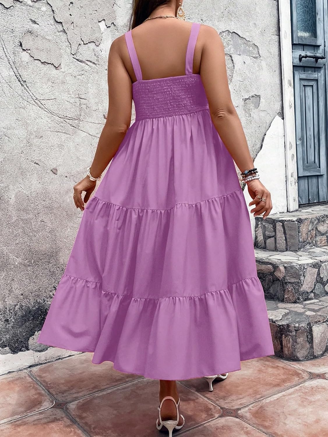 Floral Print Women's Long Dress