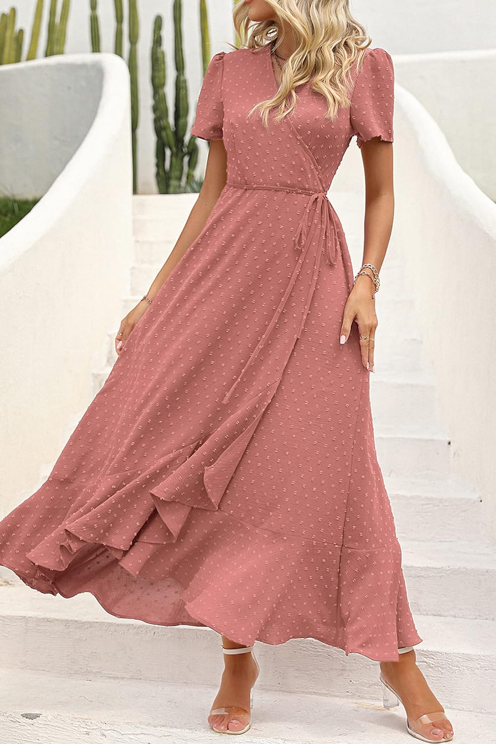 Casual Summer Wrap Dress