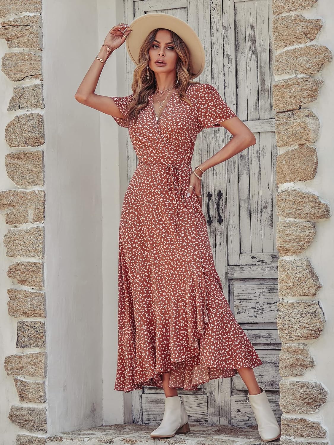 Casual Summer Wrap Dress