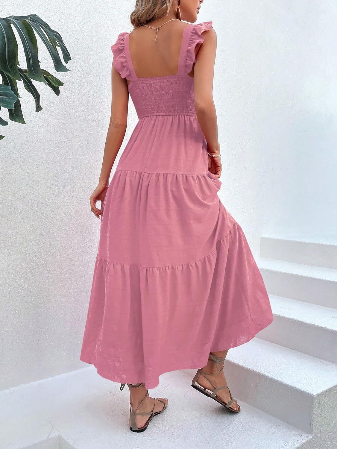 Floral Print Women's Long Dress