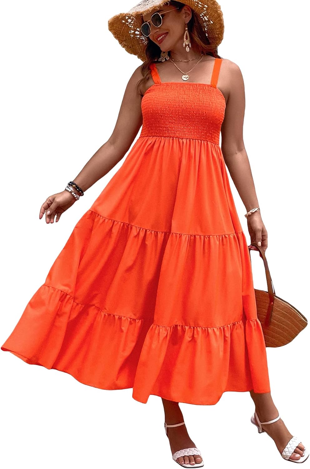 Floral Print Women's Long Dress