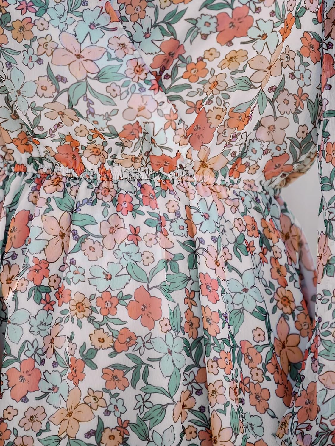 Floral Printed Chiffon Dress