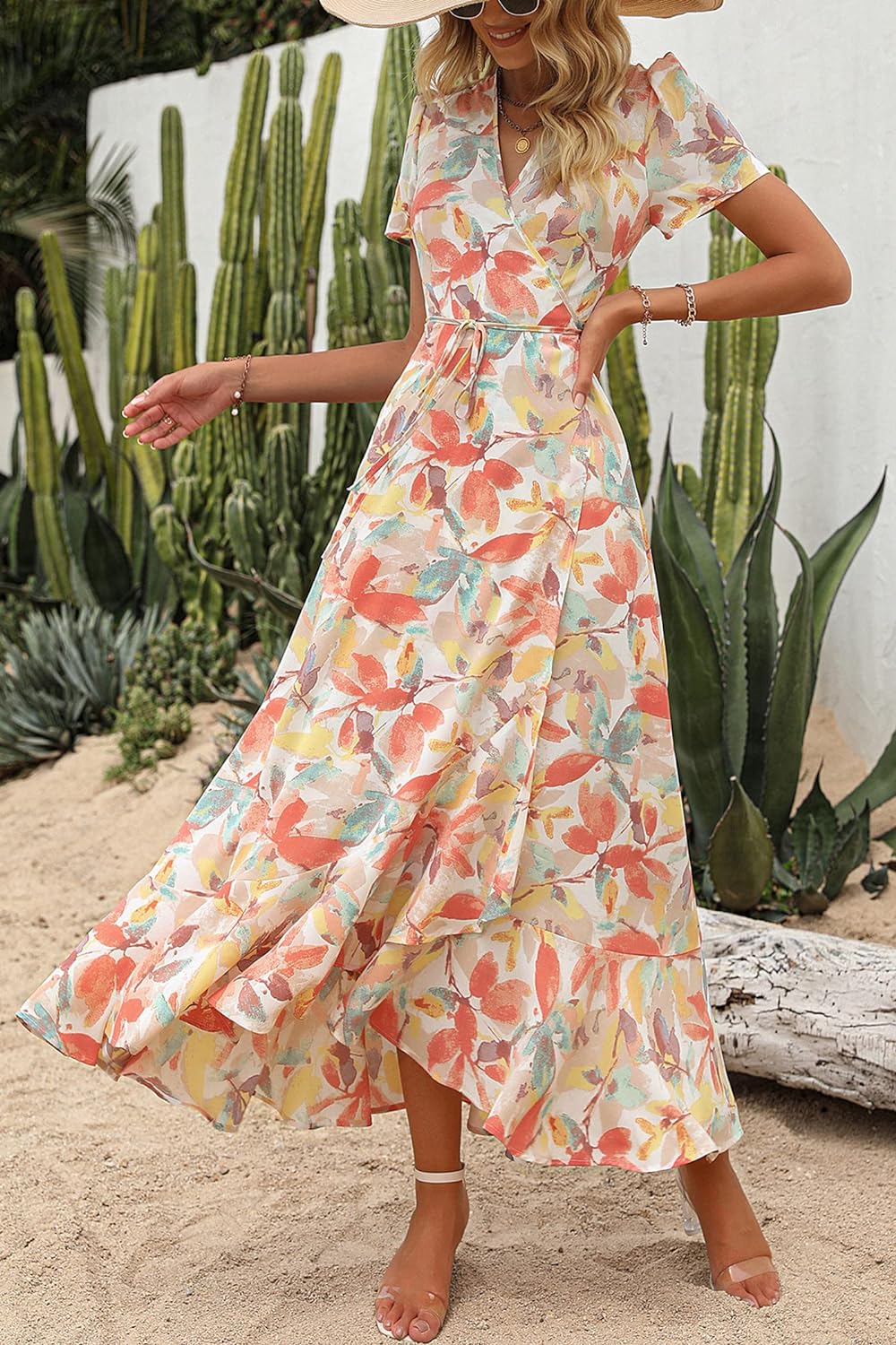 Casual Summer Wrap Dress