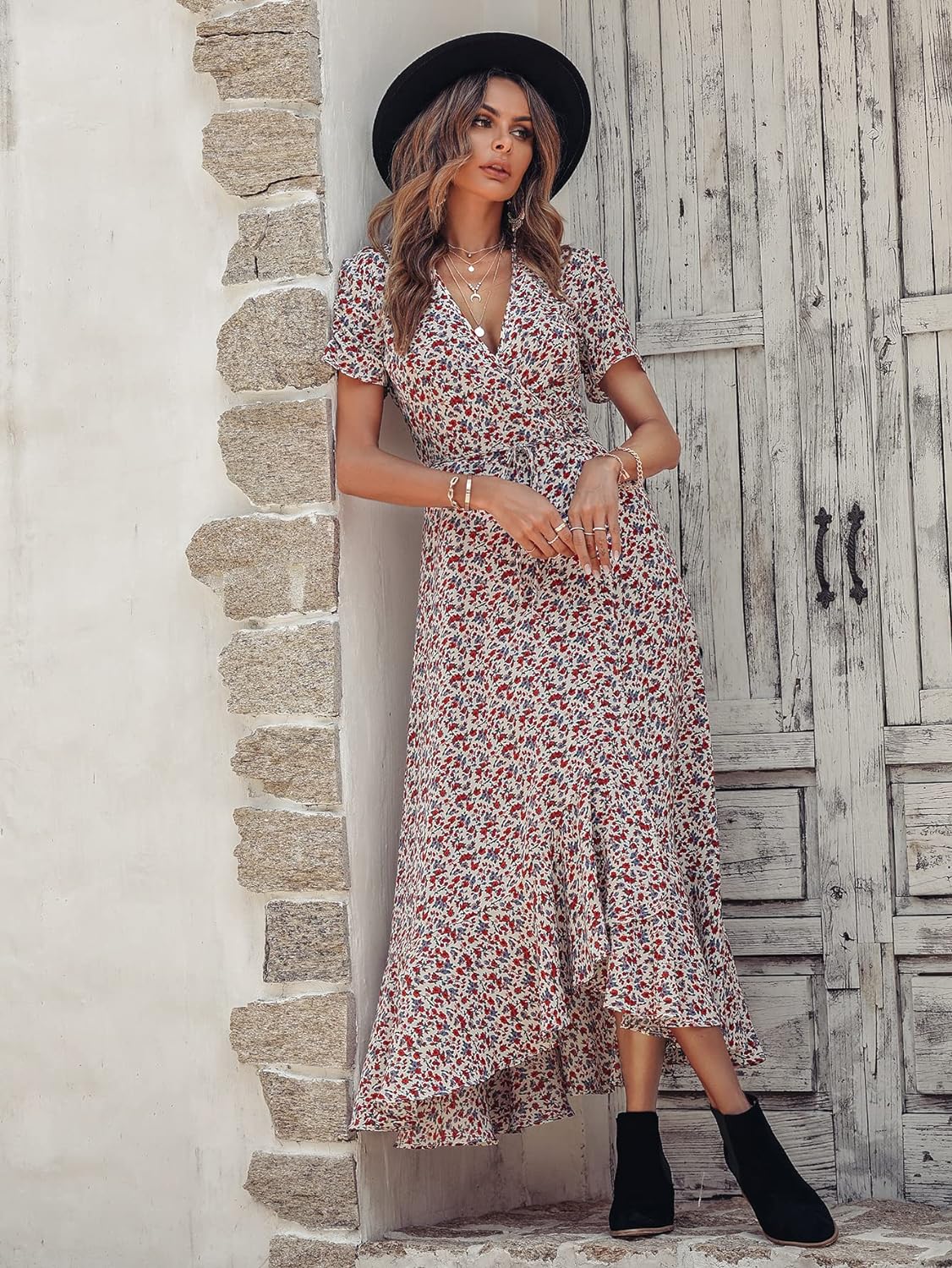 Casual Summer Wrap Dress