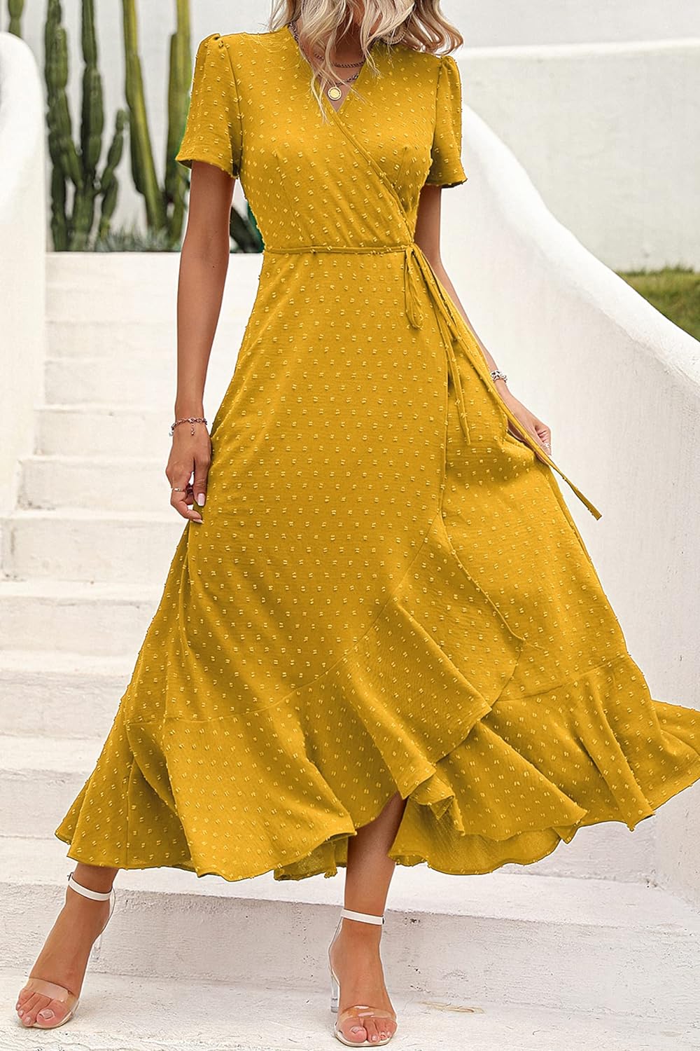 Casual Summer Wrap Dress