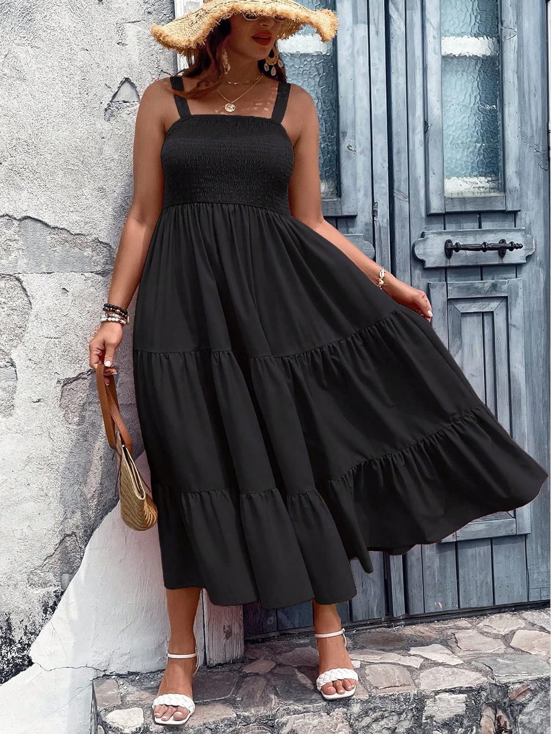 Floral Print Women's Long Dress