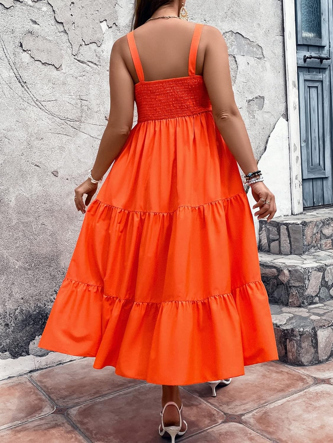 Floral Print Women's Long Dress