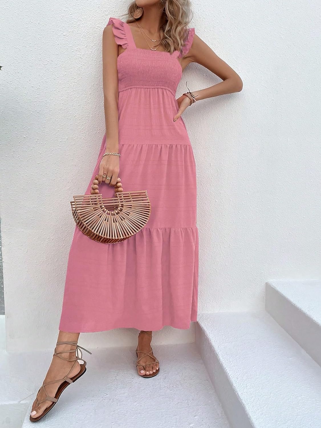 Floral Print Women's Long Dress