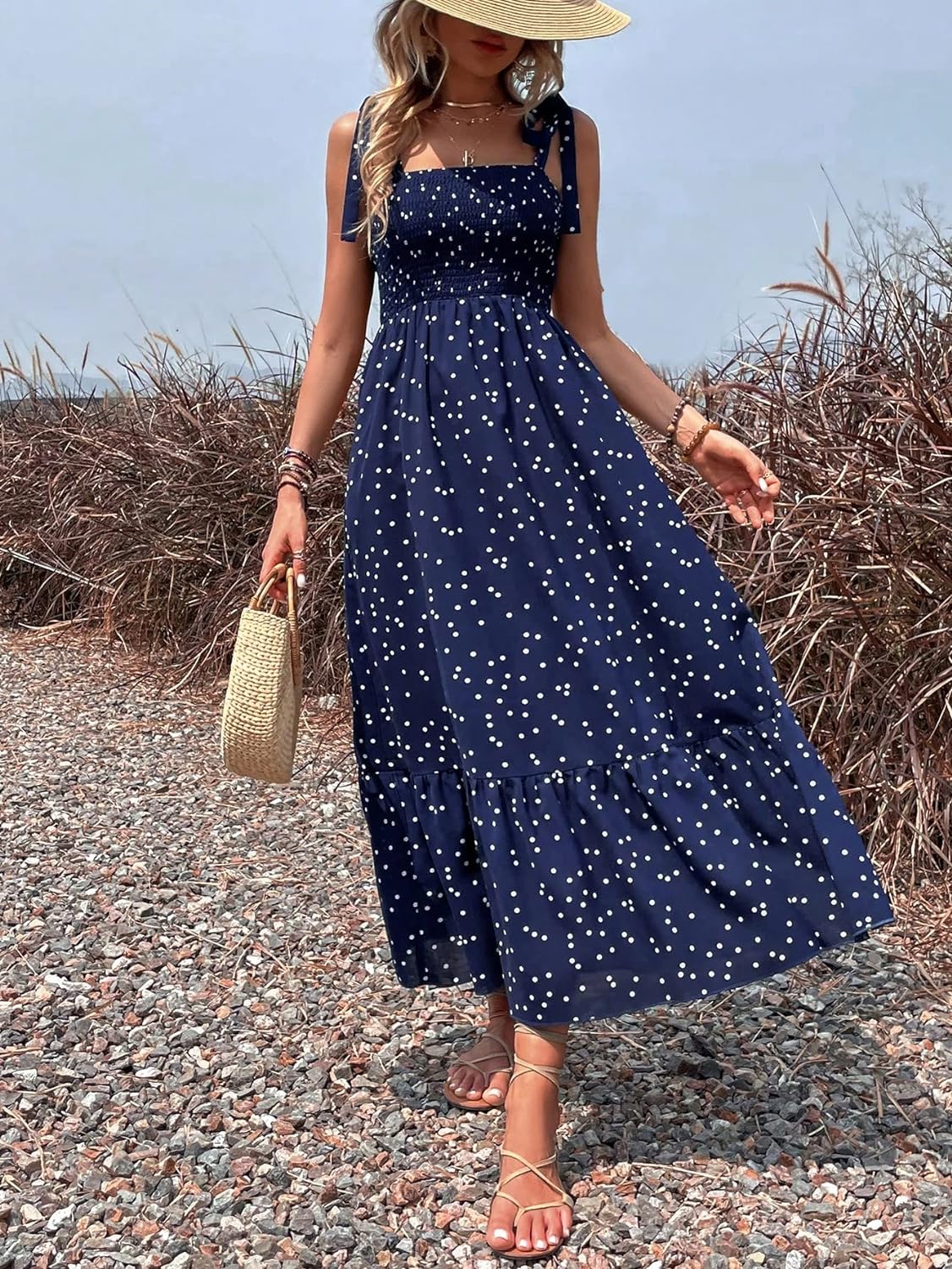 Floral Print Women's Long Dress