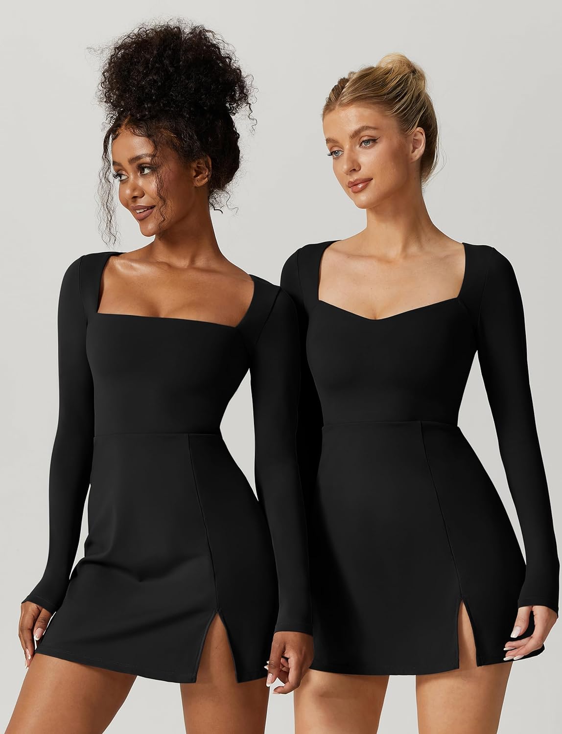 Latest Square Neck Mini Dress