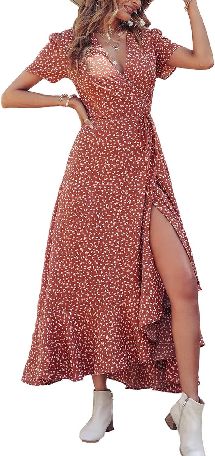 Casual Summer Wrap Dress