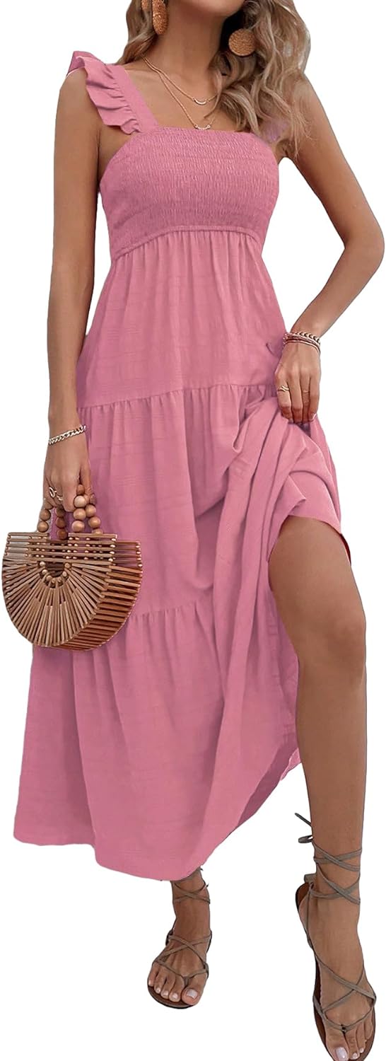 Floral Print Women's Long Dress