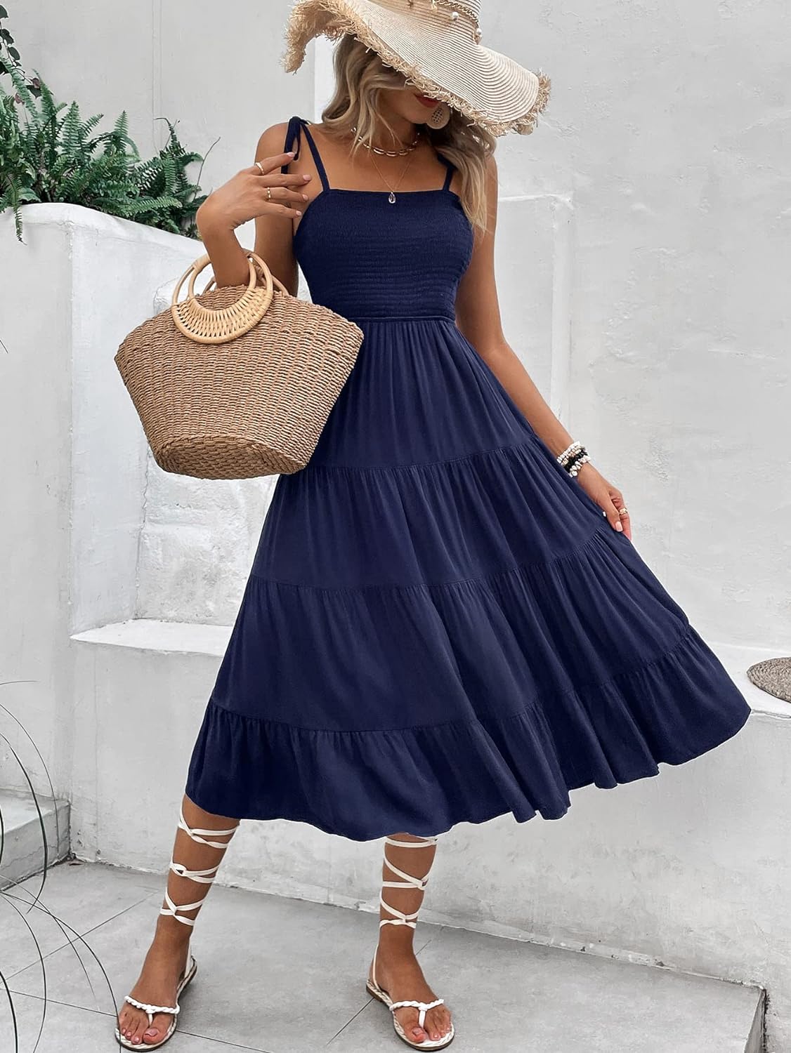 Floral Print Women's Long Dress