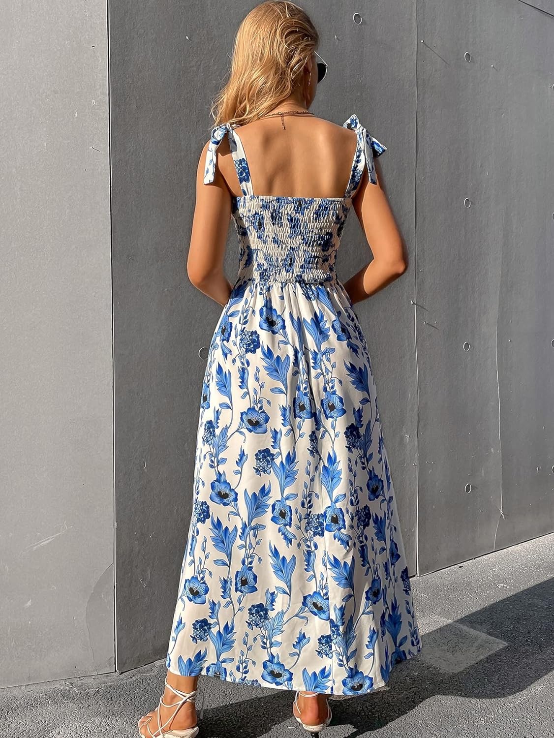 Floral Print Women's Long Dress