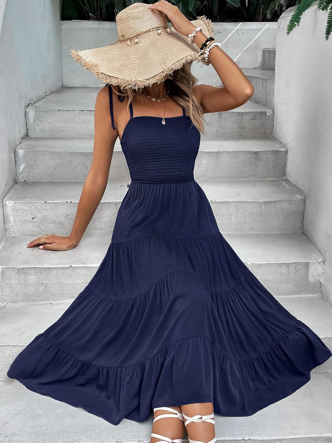 Floral Print Women's Long Dress