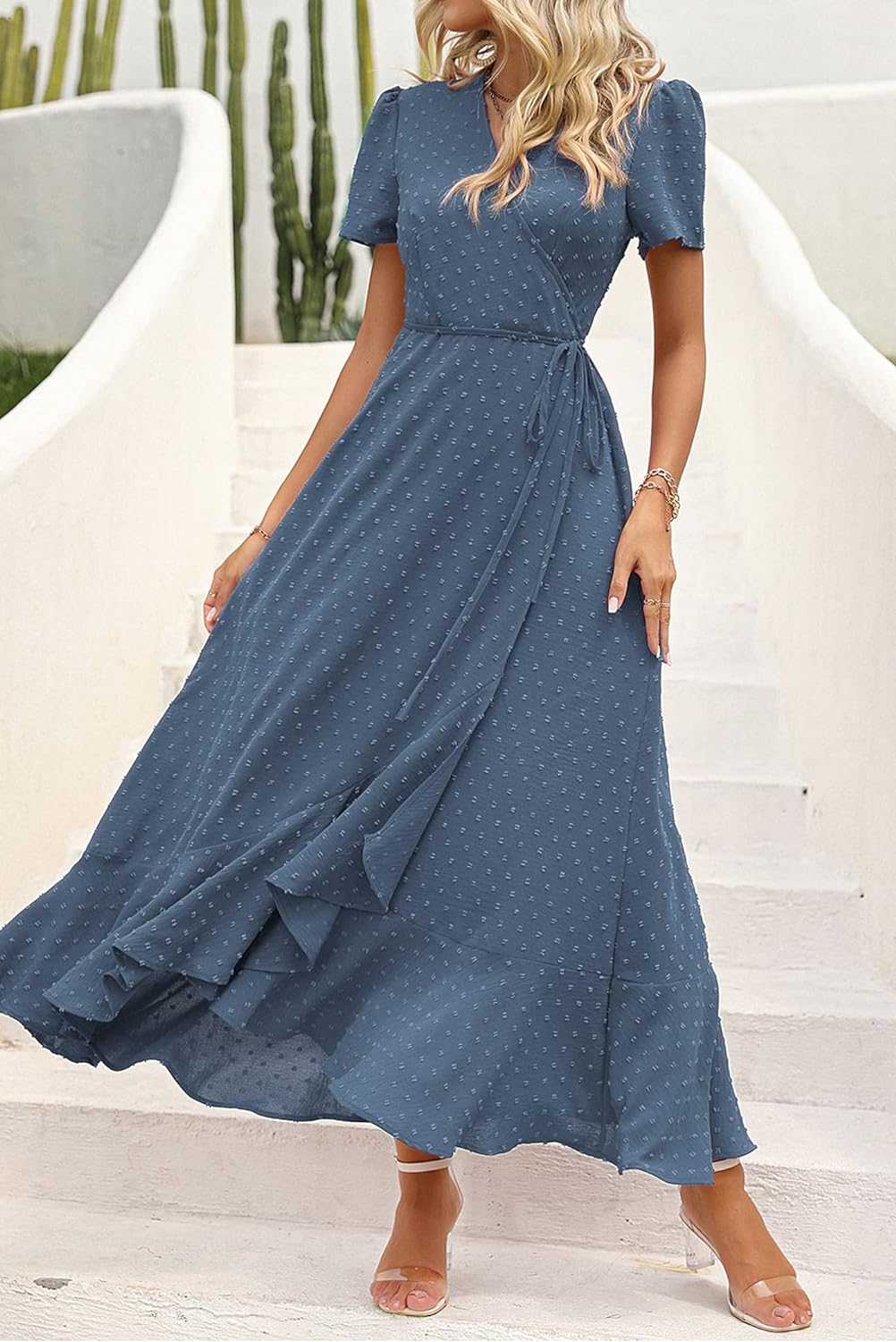 Casual Summer Wrap Dress