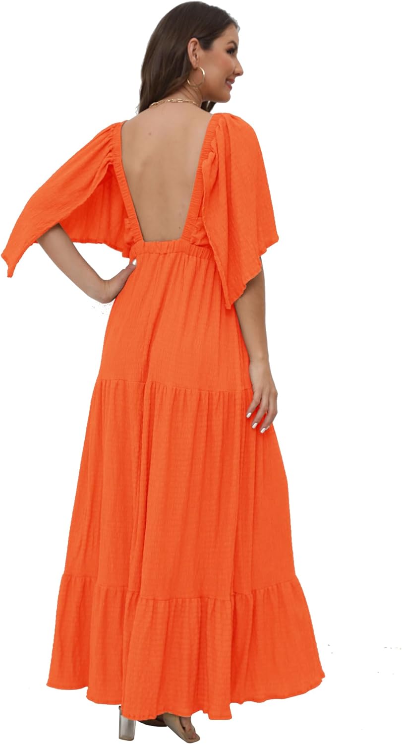 Women's V-Neck Summer Casual Dress