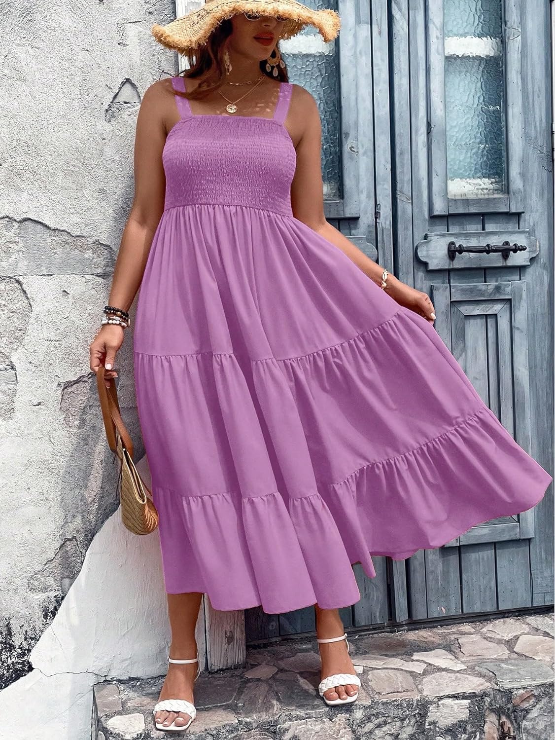 Floral Print Women's Long Dress