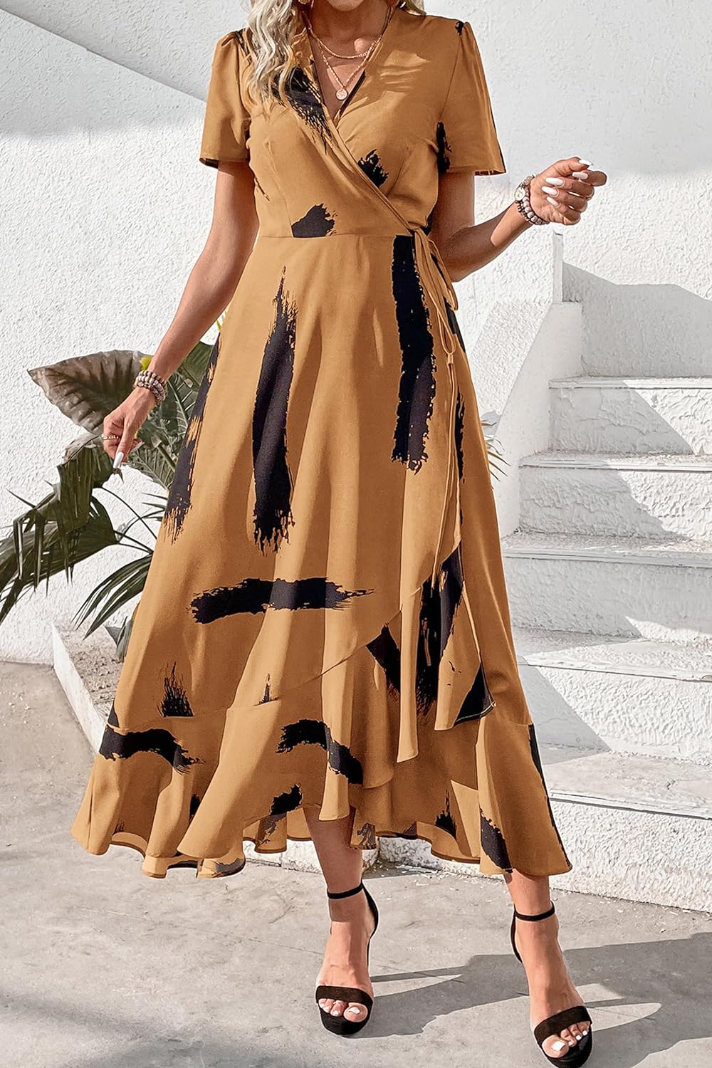 Casual Summer Wrap Dress