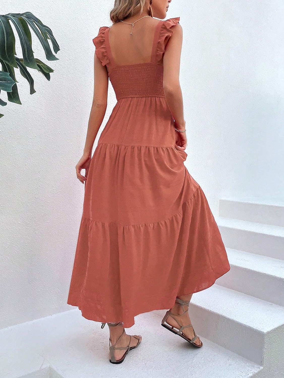 Floral Print Women's Long Dress